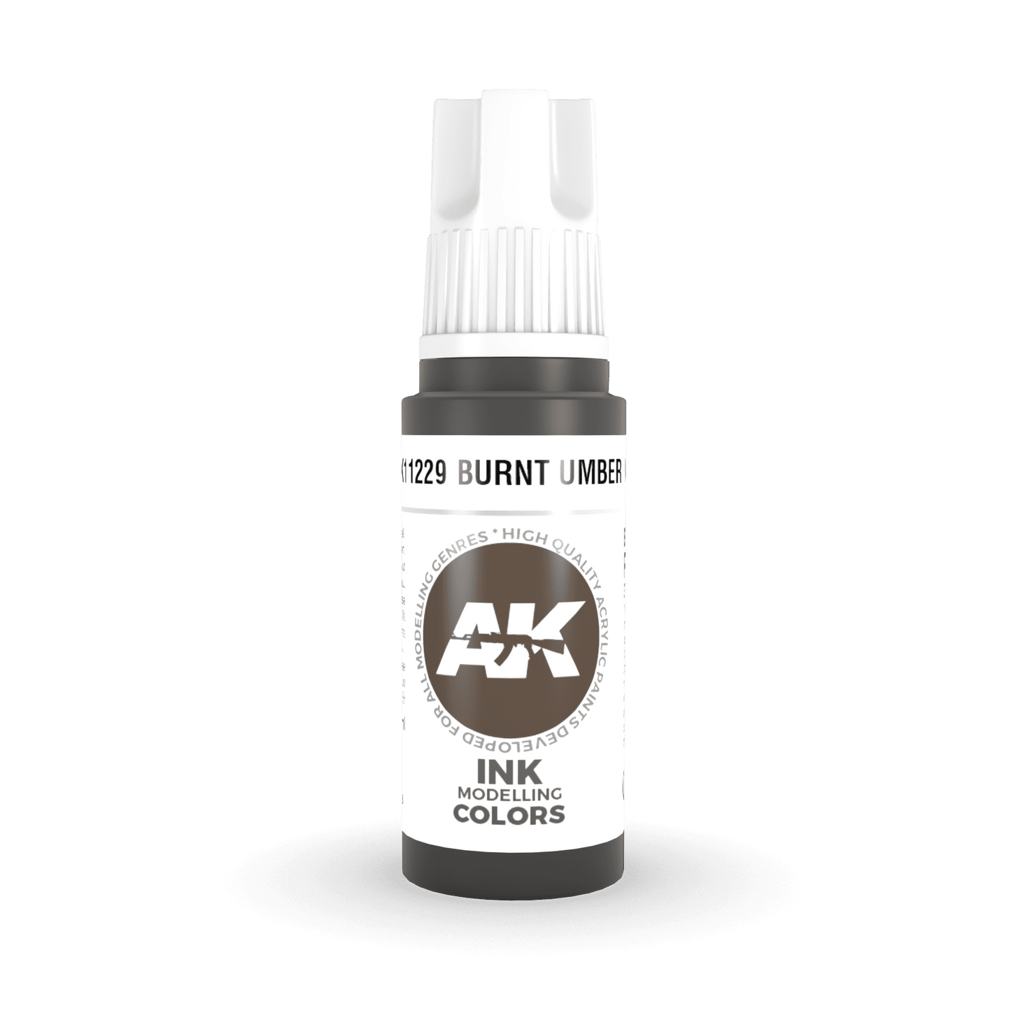 AK Interactive 3rd Gen Acrylic - Burnt Umber INK 17ml AK11229