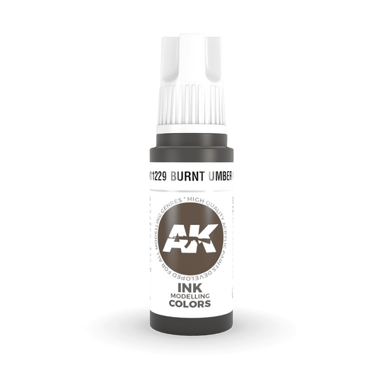 AK Interactive 3rd Gen Acrylic - Burnt Umber INK 17ml AK11229