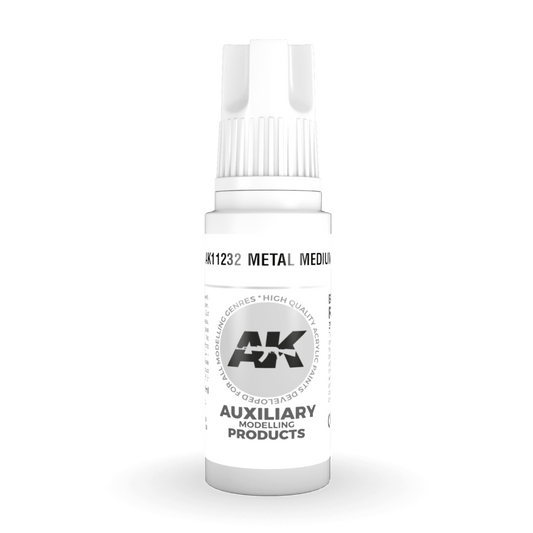 AK Interactive 3rd Gen Acrylic - Metal Medium 17ml AK11232