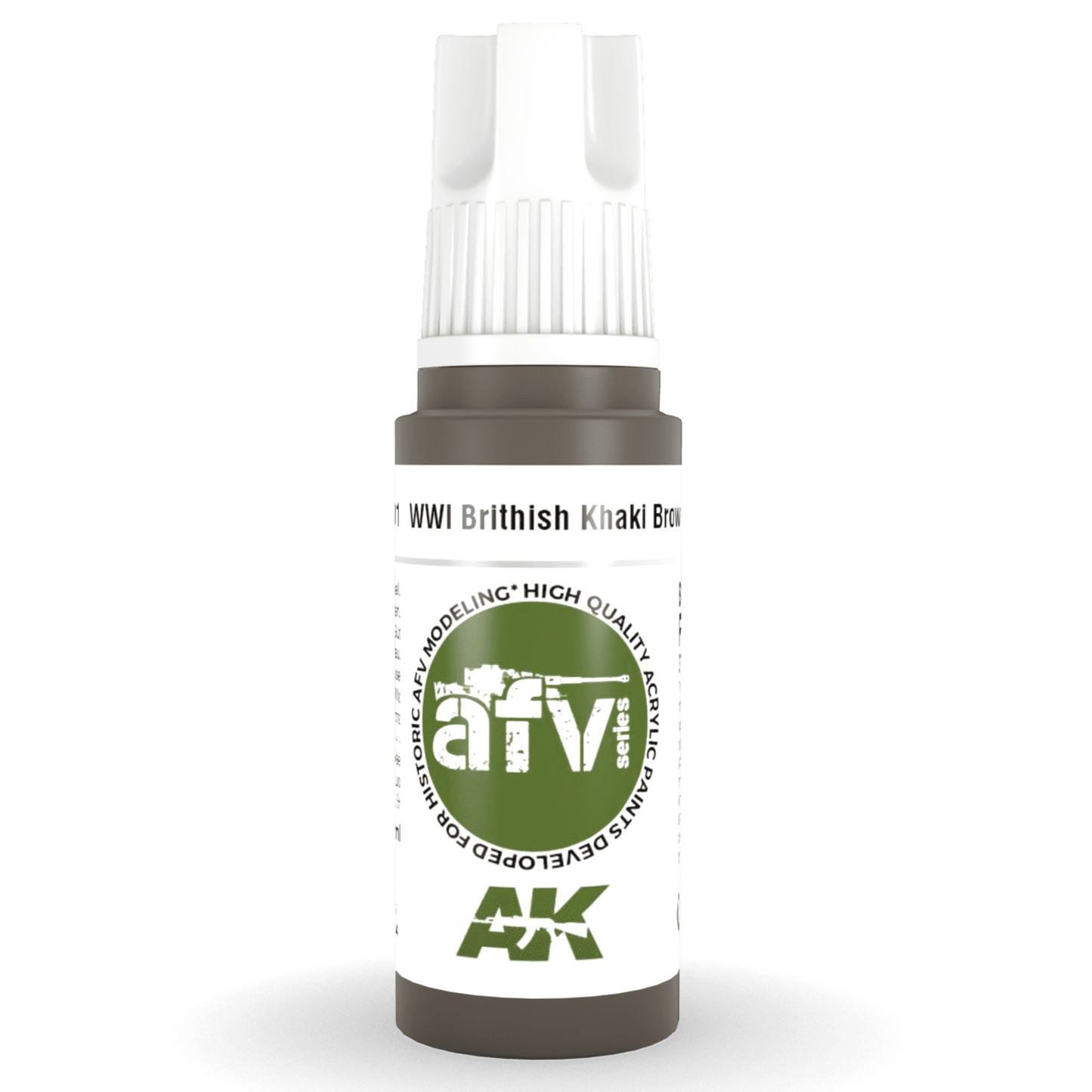 AK Interactive 3rd Gen Acrylic - WWI British Khaki Brown Base 17ml AK11301