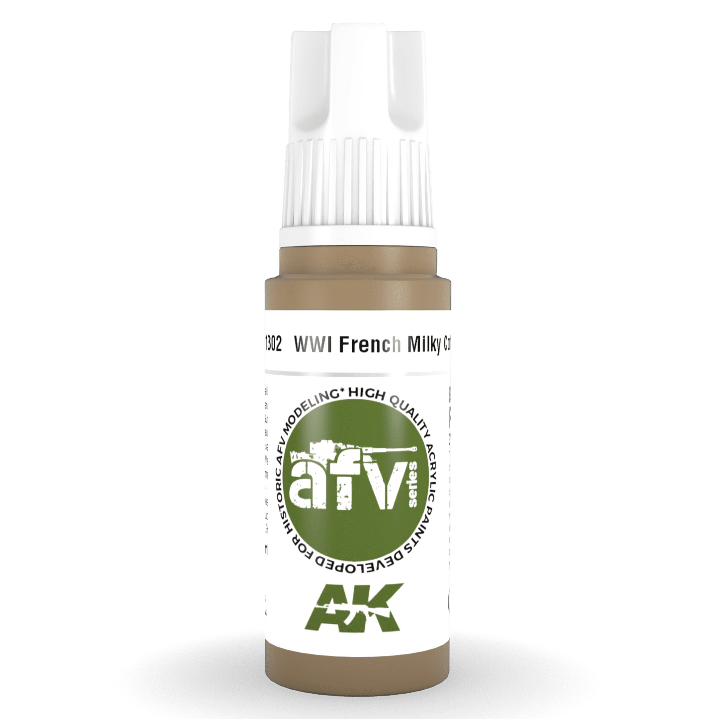 AK Interactive 3rd Gen Acrylic - WWI French Milky Coffee 17ml AK11302