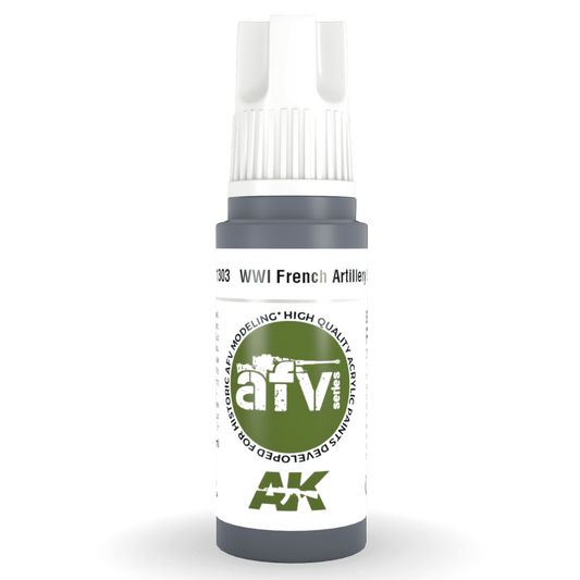 AK Interactive 3rd Gen Acrylic - WWI French Artillery Grey 17ml AK11303