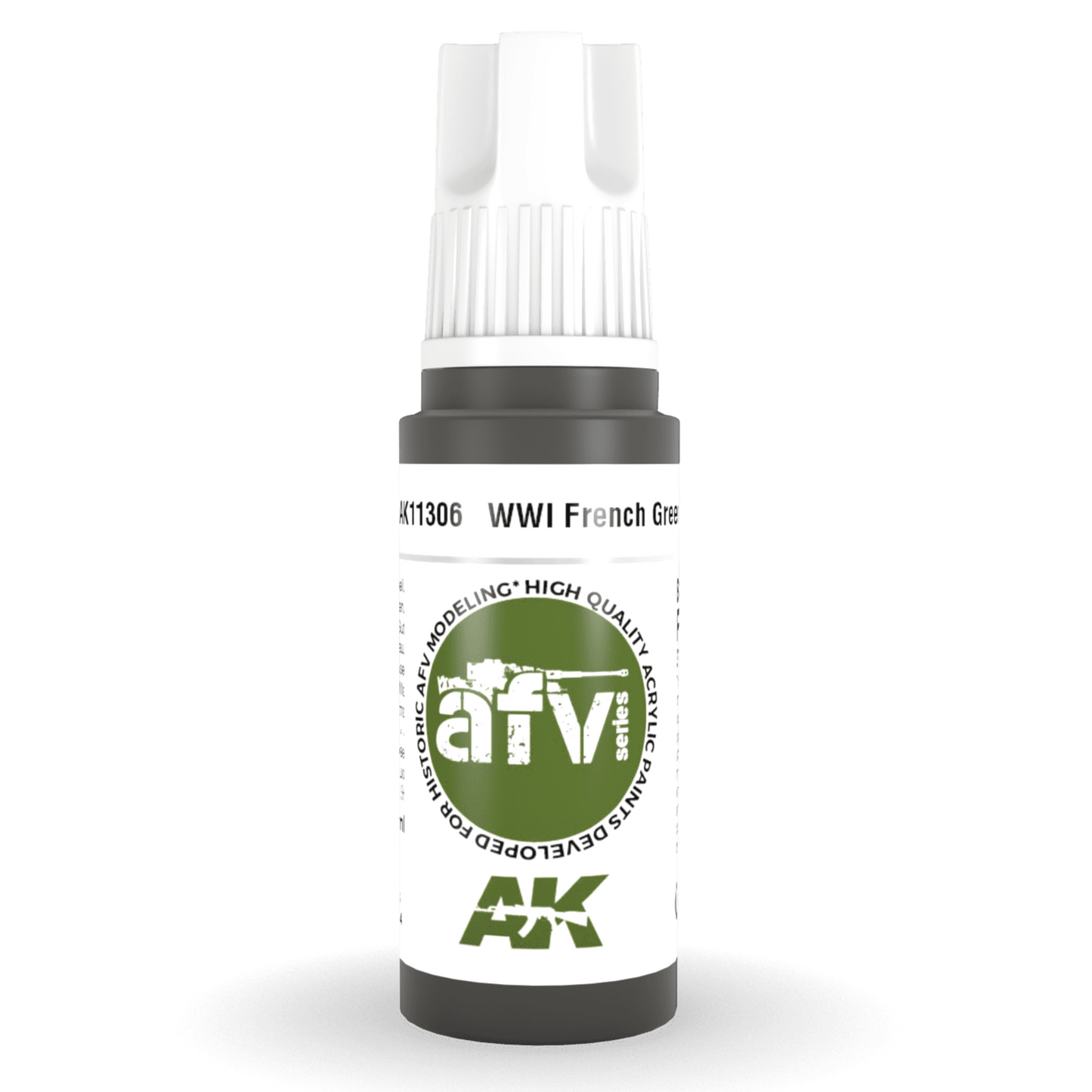 AK Interactive 3rd Gen Acrylic - WWI French Green 2 17ml AK11306