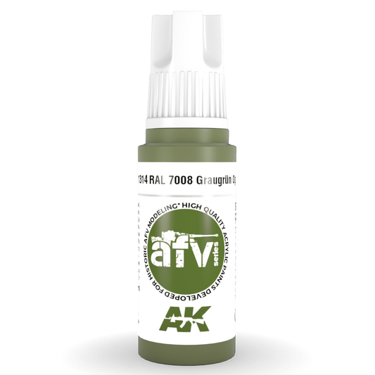AK Interactive 3rd Gen Acrylic - RAL 7008 Graugrün Opt 2 17ml AK11314