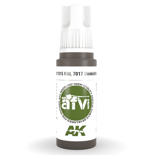 AK Interactive 3rd Gen Acrylic - RAL 7017 Dunkelbraun 17ml AK11315