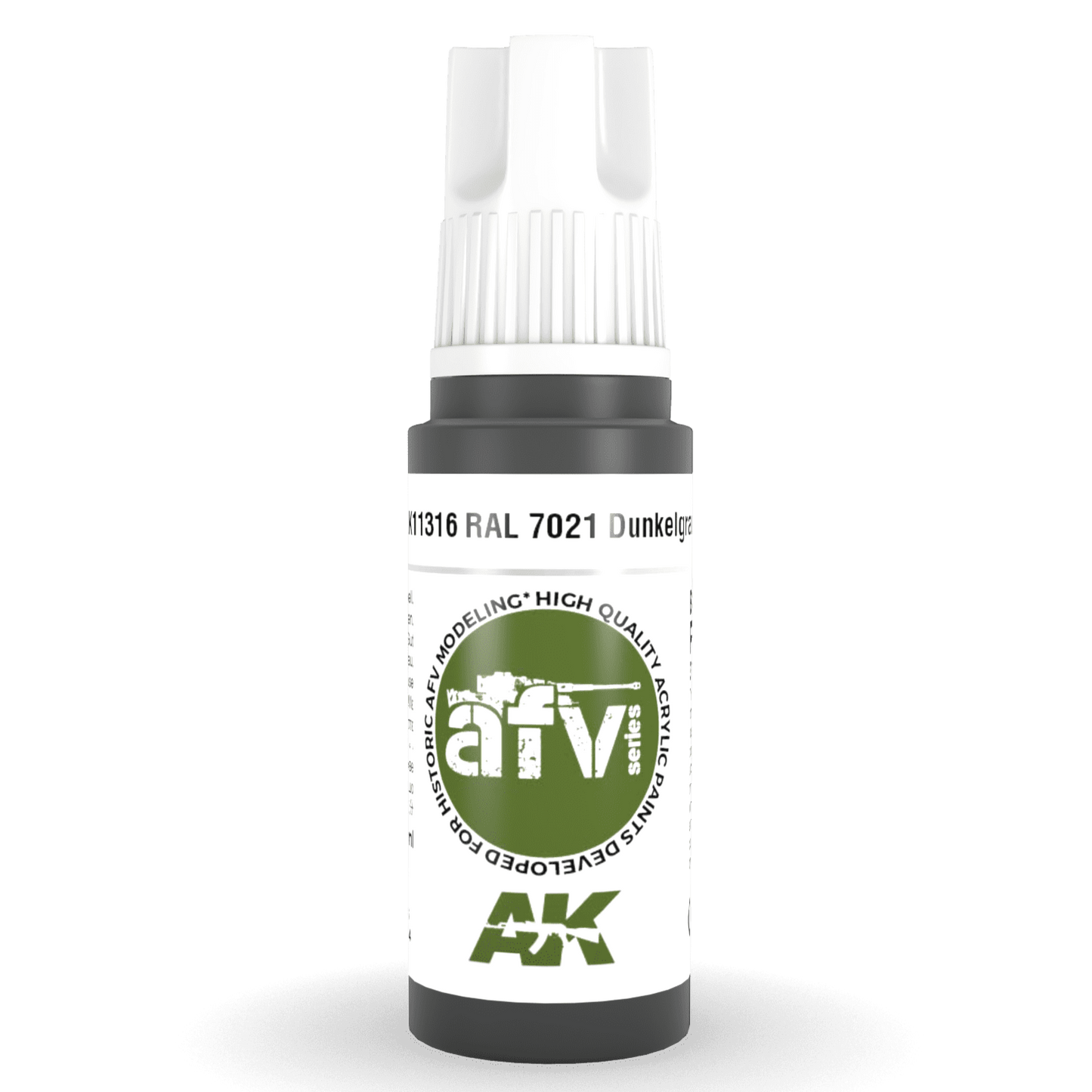 AK Interactive 3rd Gen Acrylic - RAL 7021 Dunkelgrau 17ml AK11316