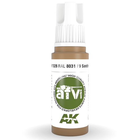 AK Interactive 3rd Gen Acrylic - RAL 8031 F9 Sandbraun 17ml AK11326
