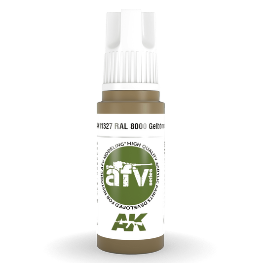 AK Interactive 3rd Gen Acrylic - RAL 8000 Gelbbraun 17ml AK11327