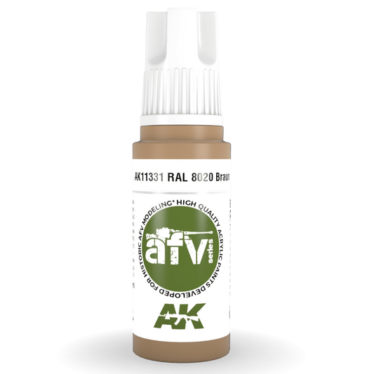 AK Interactive 3rd Gen Acrylic - RAL 8020 Braun 17ml AK11331