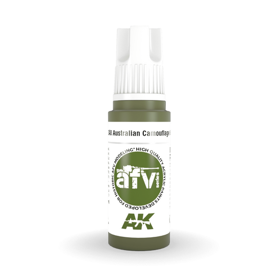AK Interactive 3rd Gen Acrylic - Australian Camouflage Green 17ml AK11348