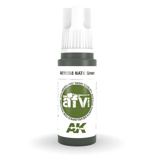 AK Interactive 3rd Gen Acrylic - NATO Green 17ml AK11358