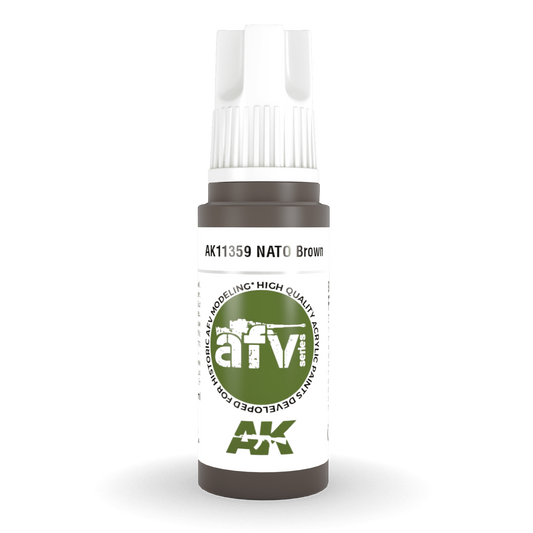AK Interactive 3rd Gen Acrylic - NATO Brown 17ml AK11359