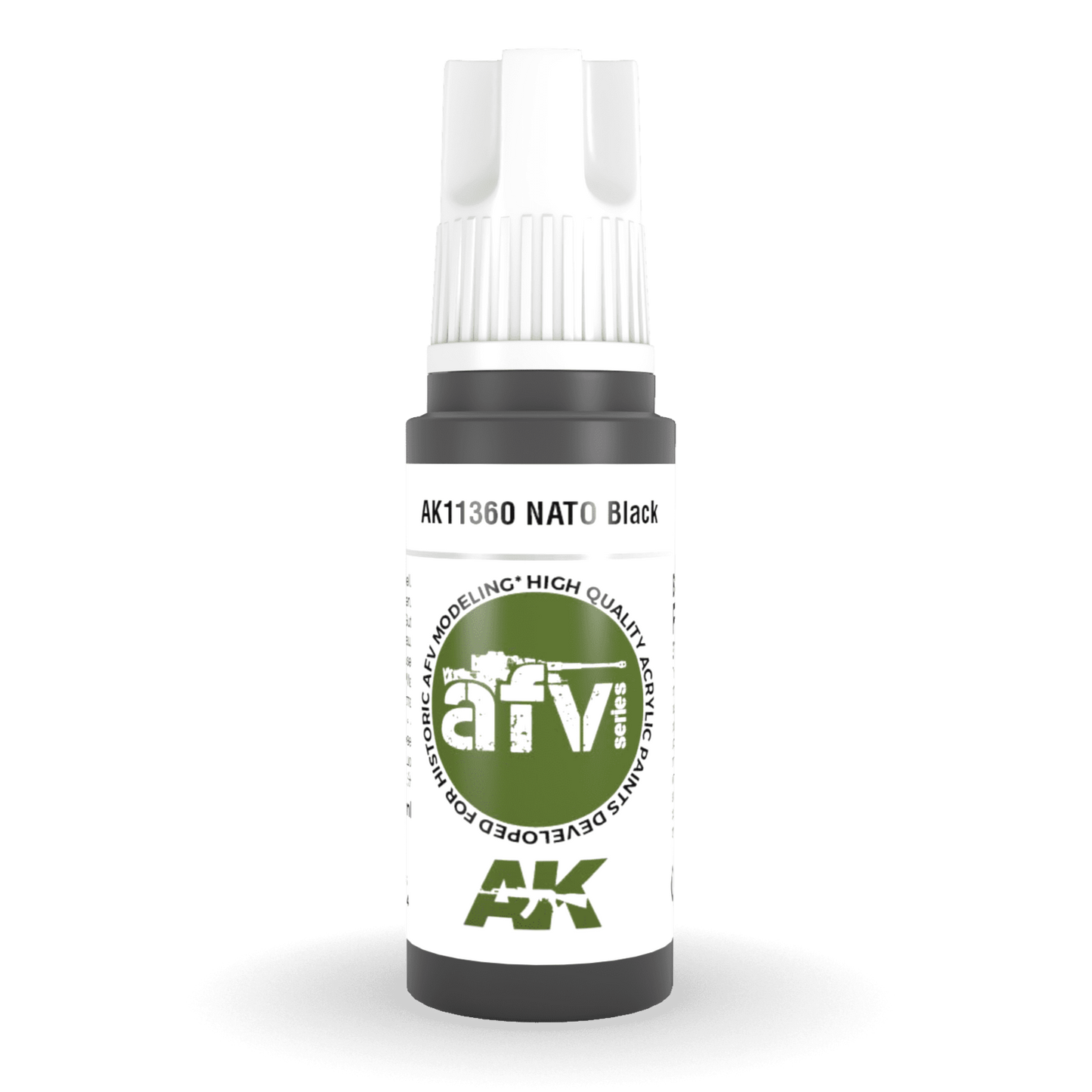 AK Interactive 3rd Gen Acrylic - NATO Black 17ml AK11360