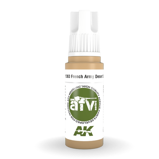 AK Interactive 3rd Gen Acrylic - French Army Desert Sand 17ml AK11363
