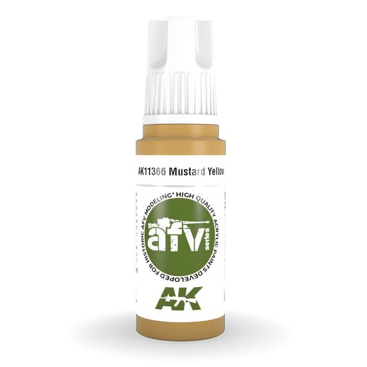 AK Interactive 3rd Gen Acrylic - Mustard Yellow 17ml AK11366