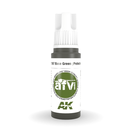 AK Interactive 3rd Gen Acrylic - Base Green (Protective) 17ml AK11367