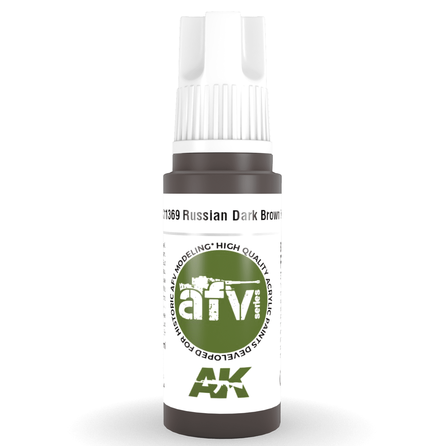 AK Interactive 3rd Gen Acrylic - Russian Dark Brown 6K 17ml AK11369