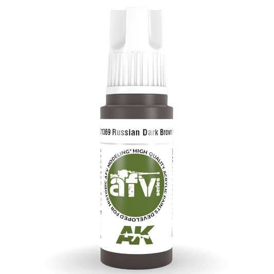 AK Interactive 3rd Gen Acrylic - Russian Dark Brown 6K 17ml AK11369