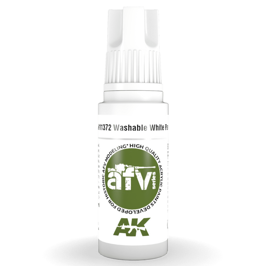 AK Interactive 3rd Gen Acrylic - Washable White Paint 17ml AK11372