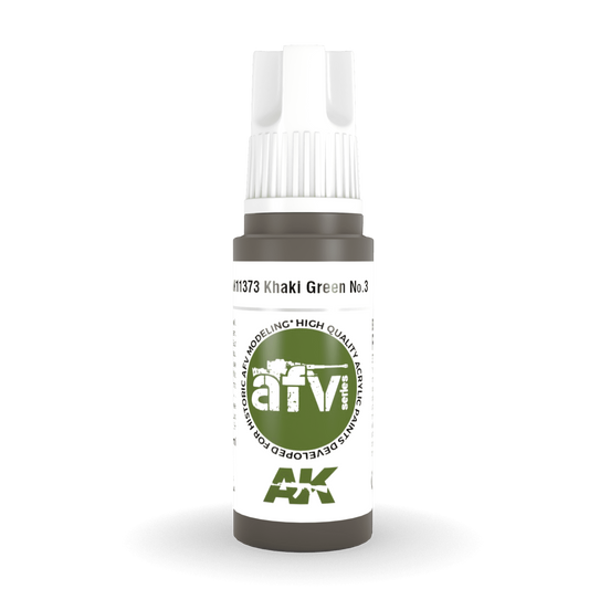 AK Interactive 3rd Gen Acrylic - Khaki green Nº3 17ml AK11373