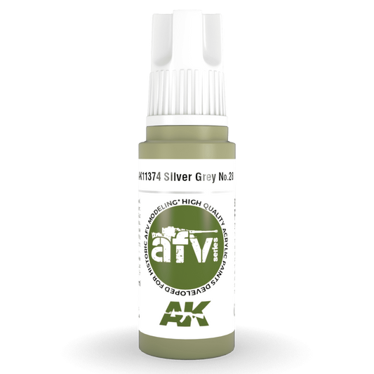 AK Interactive 3rd Gen Acrylic - Silver Grey No.28 17ml AK11374