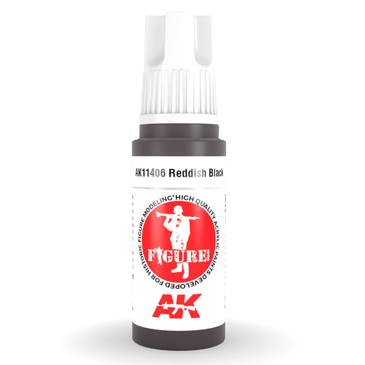 AK Interactive 3rd Gen Acrylic - Reddish Black 17ml AK11406