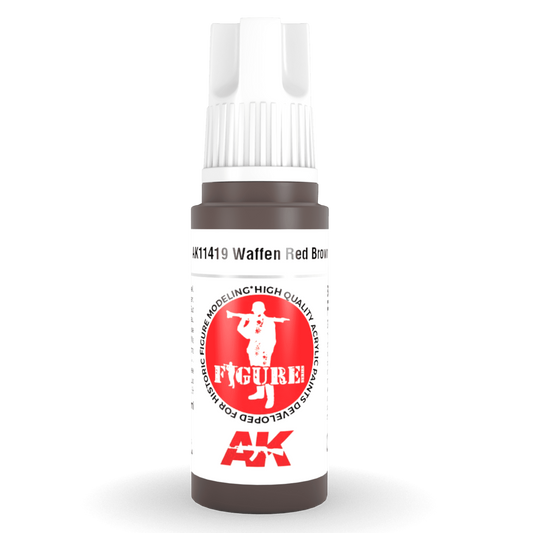 AK Interactive 3rd Gen Acrylic - Waffen Red Brown 17ml AK11419