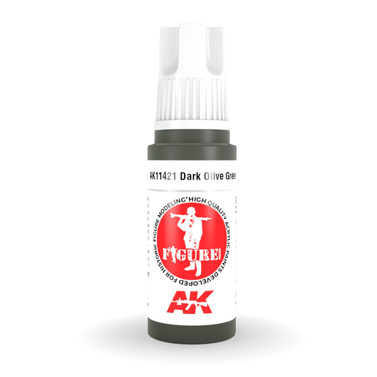 AK Interactive 3rd Gen Acrylic - Dark Olive Green 17ml AK11421