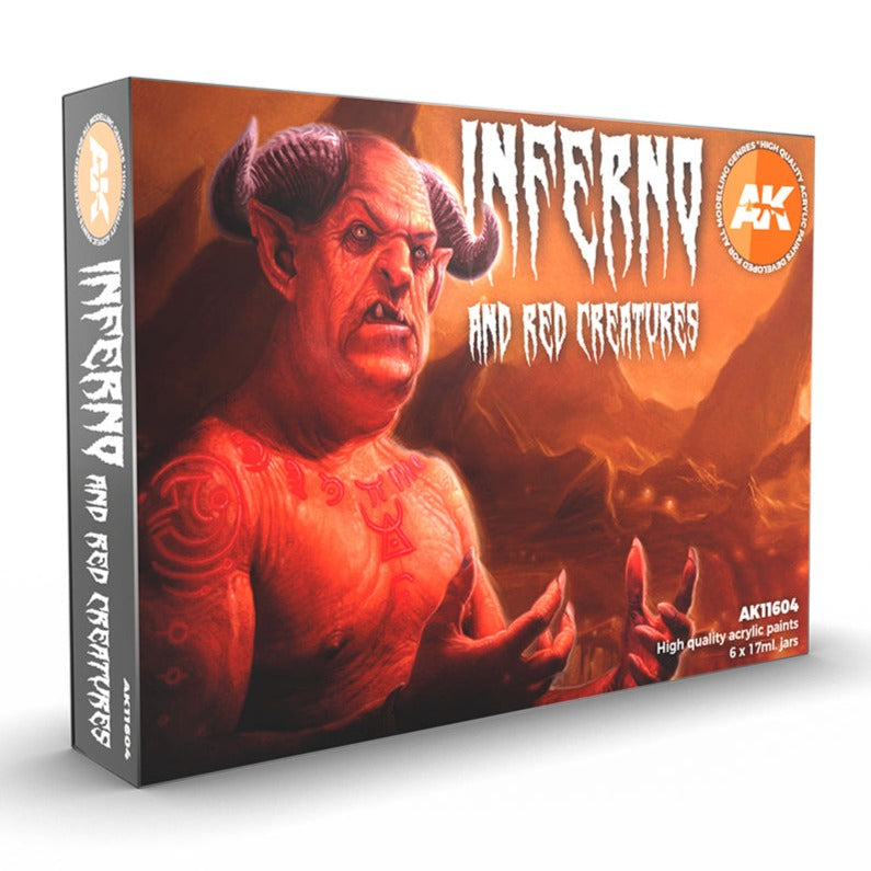 AK Interactive 3rd Gen Acrylics Inferno & Red Creatures Set AK11604