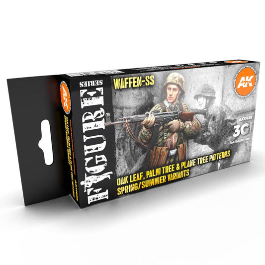 AK Interactive 3rd Gen Figure Paint Set - Waffen Spring-Summer Camouflage