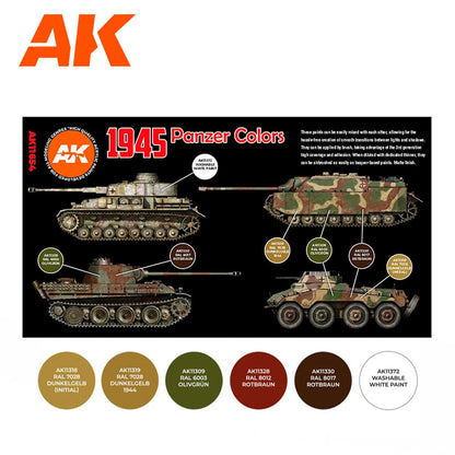 AK Interactive 3rd Gen AFV Paint Set - 1945 Panzer Colors