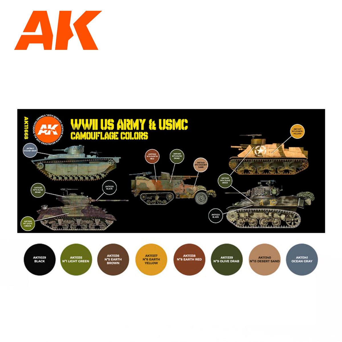 AK Interactive - US.Army & USMC Camouflage Colors 3G
