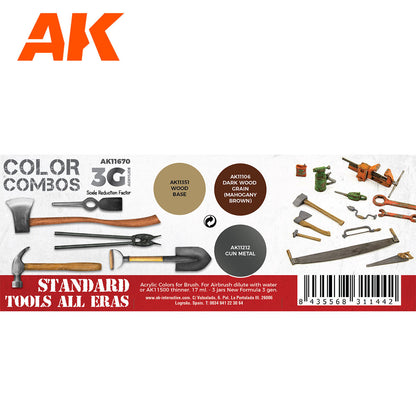 AK Interactive 3rd Gen AFV Paint Set - Standard Tools All Eras Combo AK11670