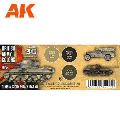 AK Interactive - British Army Colors Tunisia, Sicily & Italy 1943-45