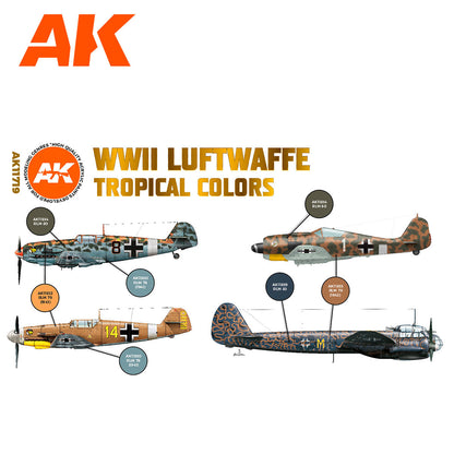 AK Interactive - WWII Luftwaffe Tropical Colors Set 3G