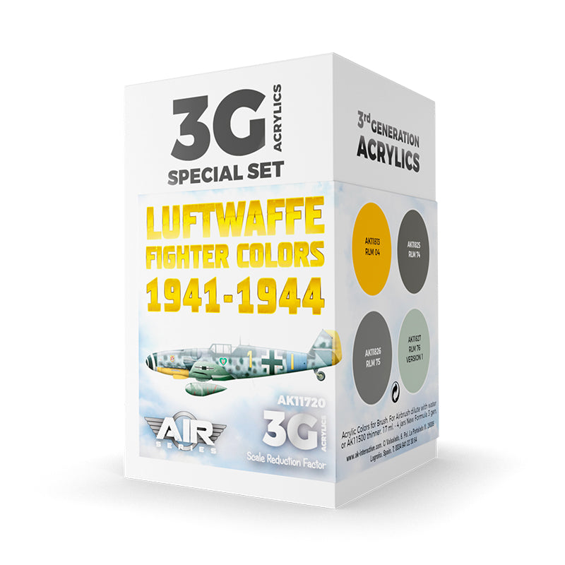 AK Interactive - Luftwaffe Fighter Colors 1941-1944 Set 3G