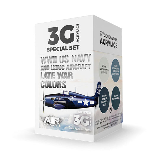 AK Interactive - WWII US Navy & USMC Aircraft Late War Colors Set3G