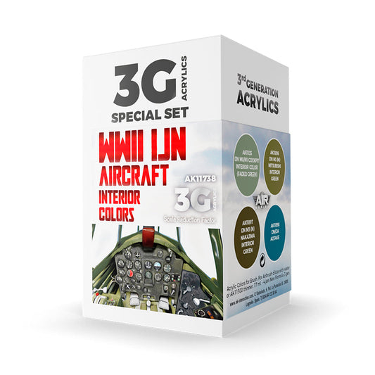 AK Interactive - WWII IJN Aircraft Interior Colors Set 3G