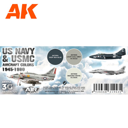 AK Interactive - US Navy & Usmc Aircraft Colors 1945-1980 Set 3G