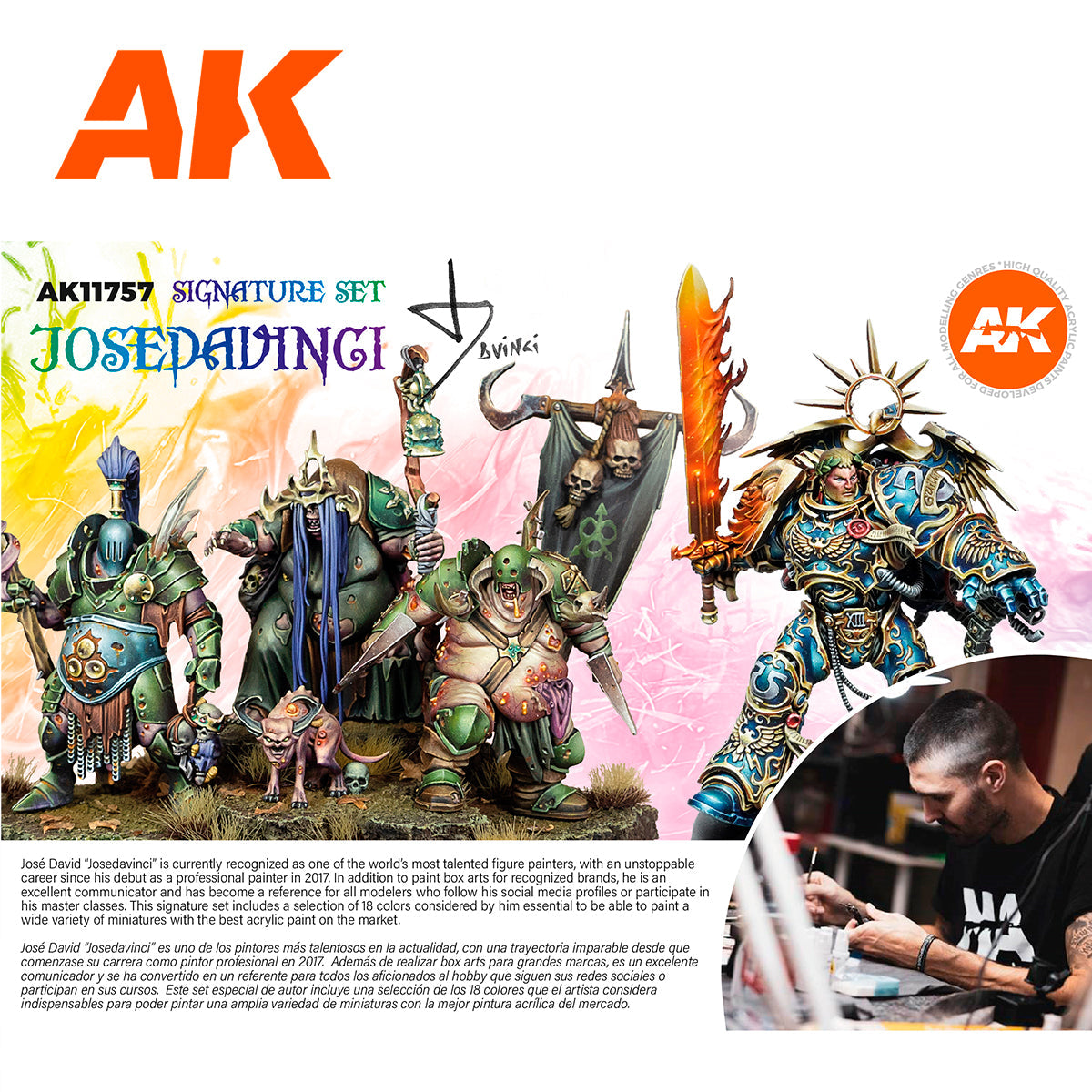 AK Interactive Acrylic Paint Signature Set - Josedavinci