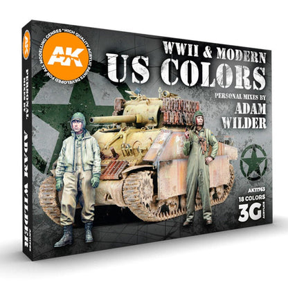 AK Interactive Signature Set - WWII & Modern US Colors by Adam Wilder AK11763