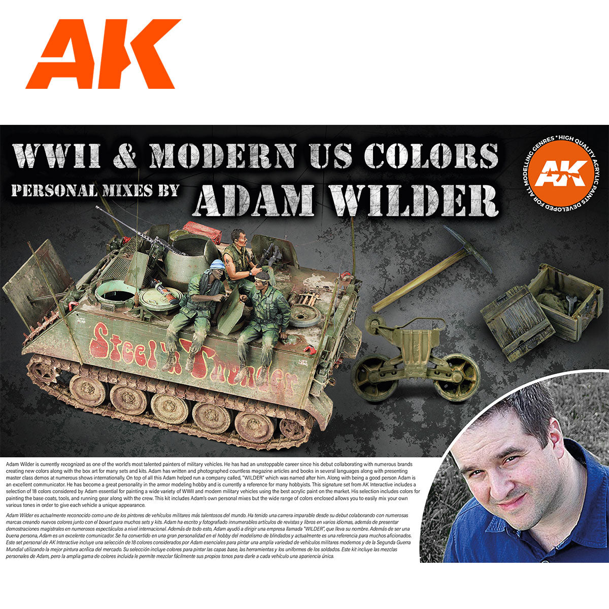 AK Interactive Signature Set - WWII & Modern US Colors by Adam Wilder AK11763