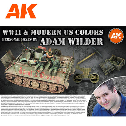 AK Interactive Signature Set - WWII & Modern US Colors by Adam Wilder AK11763