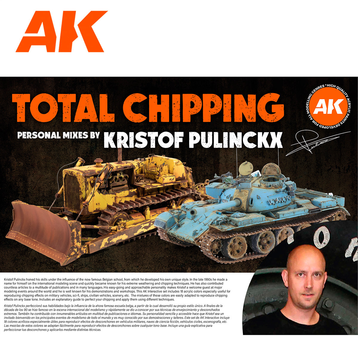 AK Interactive Signature Set - Total Chipping by Kristof Pulinckx AK11767