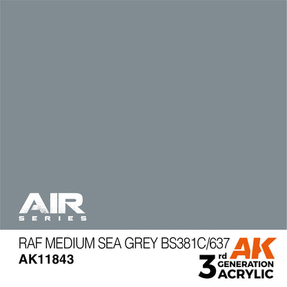 AK Interactive 3rd Gen RAF Medium Sea Grey BS381C/637 AK11843