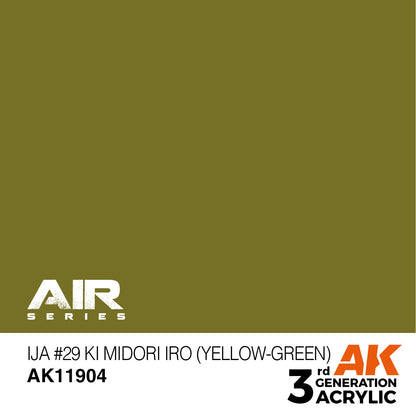 AK Interactive 3rd Gen Acrylic IJA #29 Ki Midori iro (Yellow-Green) AK11904