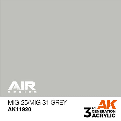 AK Interactive 3rd Gen Acrylic MiG-25/MiG-31 Grey AK11920