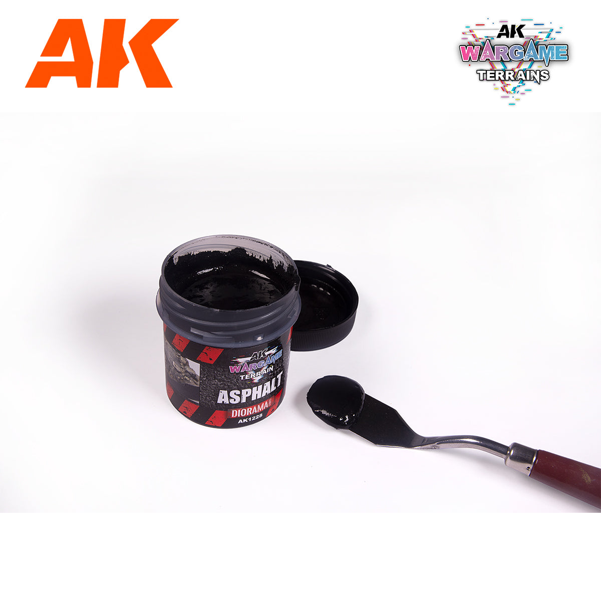 AK Interactive Asphalt - Wargame Terrains - 100ml AK1228
