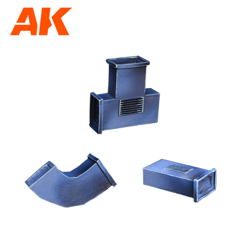 AK Interactive Air Conditioning Wargame Set (Resin 30-35mm) AK1351