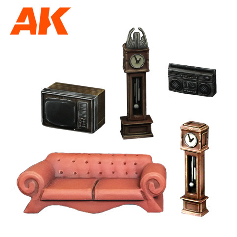 AK Interactive Living Room Wargame Set (Resin 30-35mm) AK1358